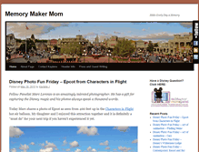 Tablet Screenshot of memorymakermom.com